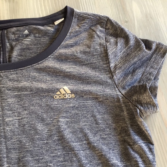 adidas Tops - Adidas Climate Dri Fit Blue Shirt Large Active